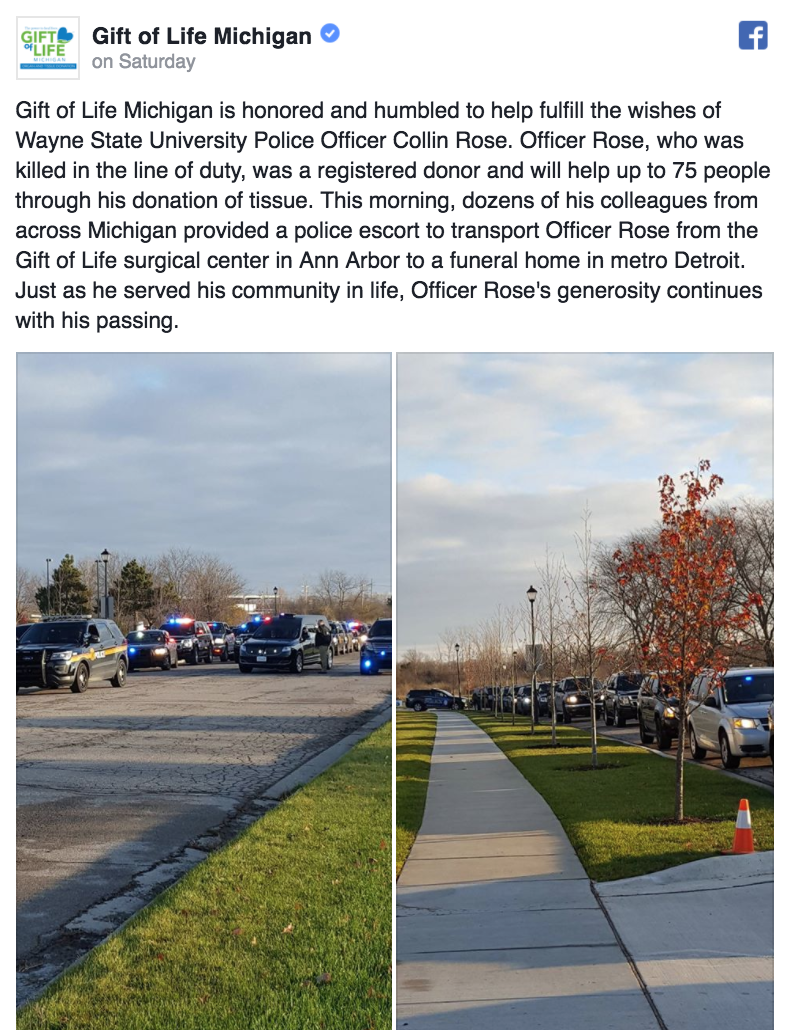 "This is a tragedy felt by all of us -- Collin and his family and friends, his fiancée, and our campus and community," President Wilson said.